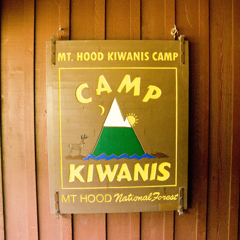 Mt. Hood Kiwanis Camp sign
