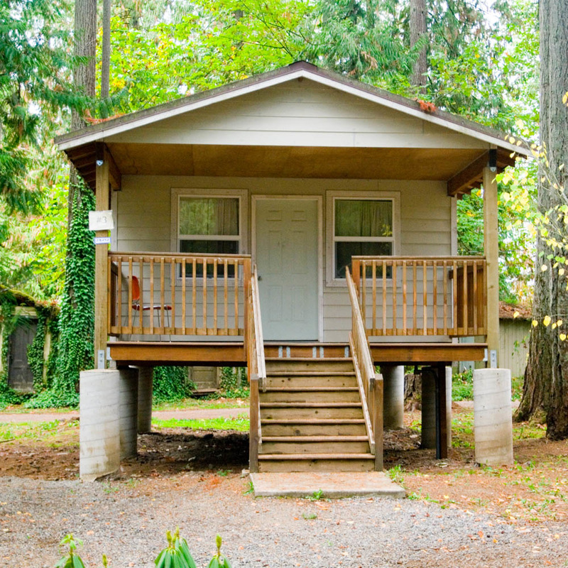 a River cabin at Canby Grove