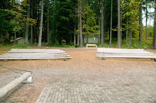 view of campfire seating from the stage