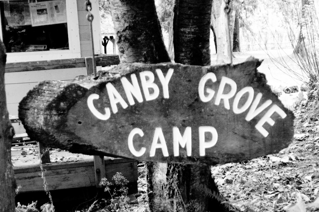 Canby Grove Camp sign