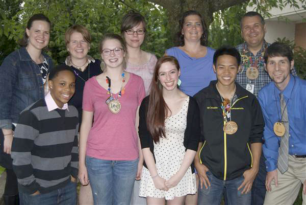Group photo of past scholarship winners