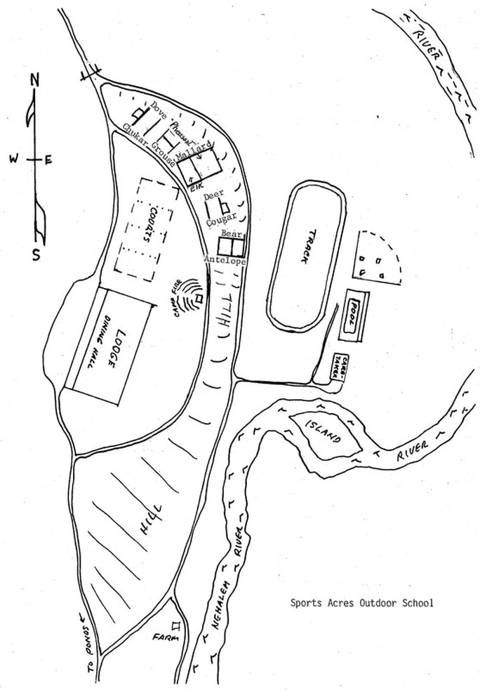 old Sports Acres site map