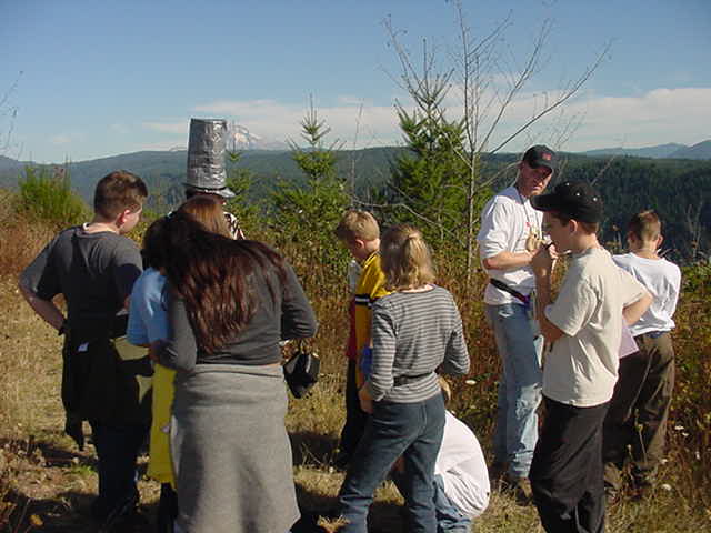students studying fire ecology